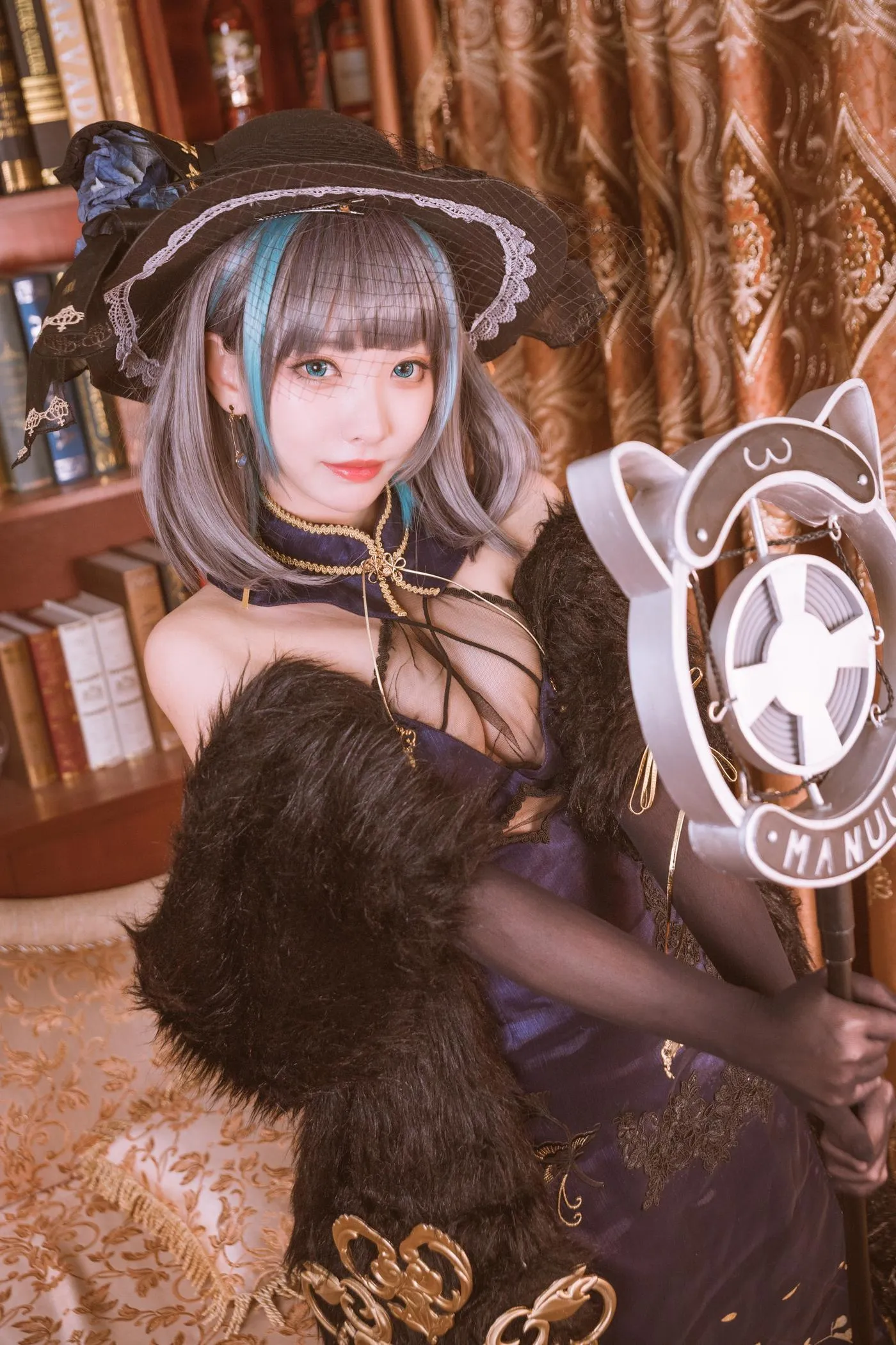 宮本桜 – NO.02 柴郡旗袍 音乐绚烂CaitSith [20P]插图8